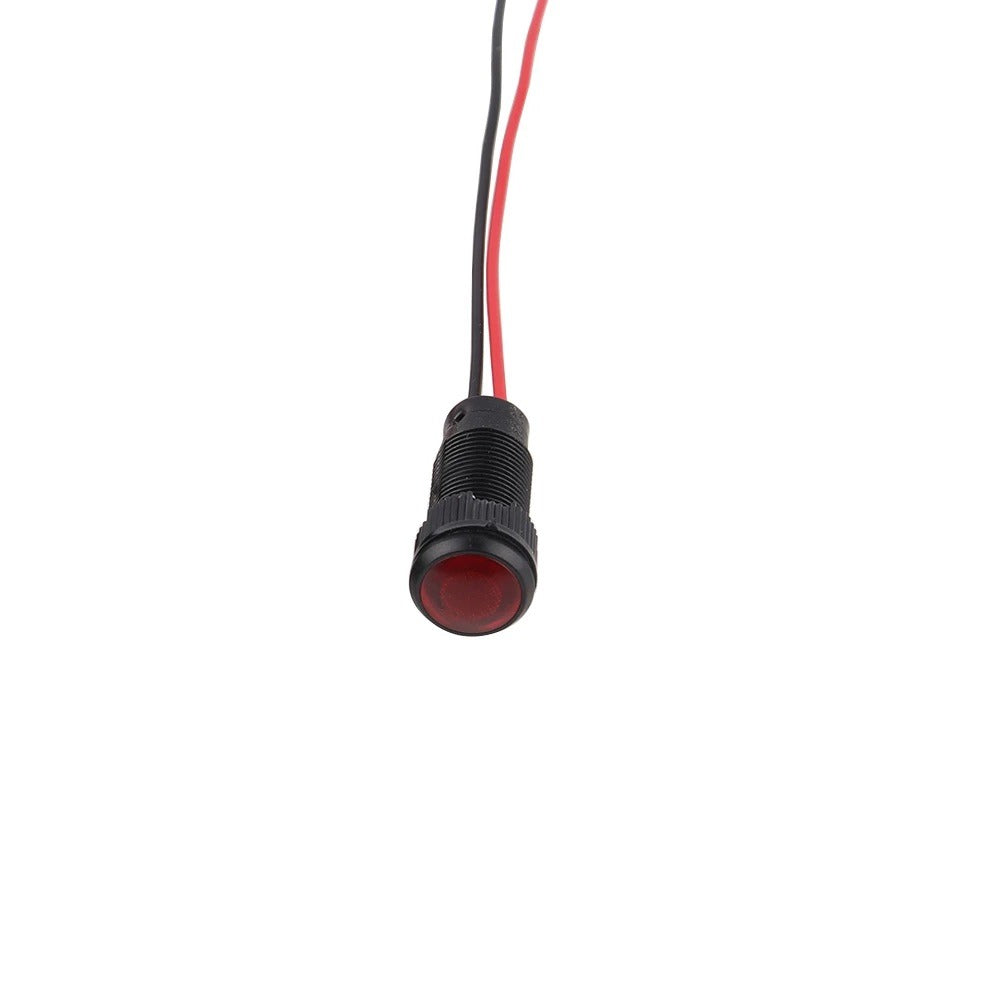 Mini LED indicatielampje - Rood - 12mm - 12/24V Mini LED indicatielampje - Rood - 12mm - 12/24V
